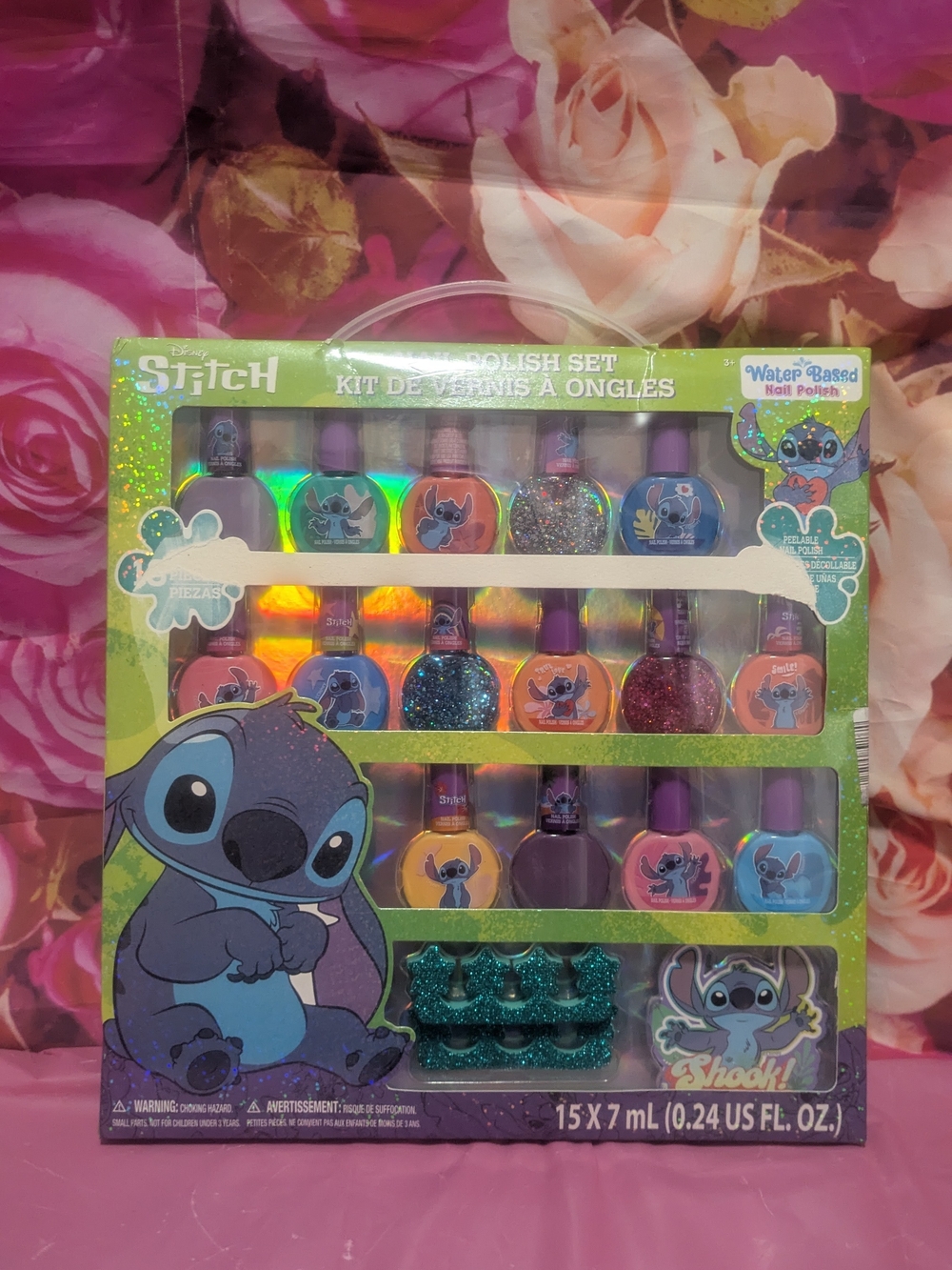 Disney Stitch Kids Nail Polish Set - Purple & Multicolor